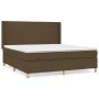 Box spring bed with dark brown fabric mattress 180x200 cm by , Beds and slatted bases - Ref: Foro24-3131852, Price: 606,80 €,...