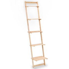 Cedar wood ladder wall shelf 41.5x30x176 cm by vidaXL, Bookcases and shelves - Ref: Foro24-246438, Price: 56,28 €, Discount: %