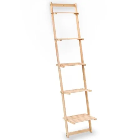 Cedar wood ladder wall shelf 41.5x30x176 cm by vidaXL, Bookcases and shelves - Ref: Foro24-246438, Price: 52,47 €, Discount: %