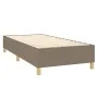 Box spring bed with mattress and LED lights taupe gray fabric 100x200 cm by , Beds and slatted bases - Ref: Foro24-3135497, P...