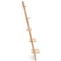 Leiter-Wandregal aus Zedernholz, 41,5 x 30 x 176 cm von vidaXL, Bücherregale und Regale - Ref: Foro24-246438, Preis: 56,28 €,...