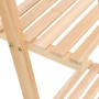 Leiter-Wandregal aus Zedernholz, 41,5 x 30 x 176 cm von vidaXL, Bücherregale und Regale - Ref: Foro24-246438, Preis: 56,28 €,...