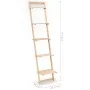 Cedar wood ladder wall shelf 41.5x30x176 cm by vidaXL, Bookcases and shelves - Ref: Foro24-246438, Price: 52,47 €, Discount: %