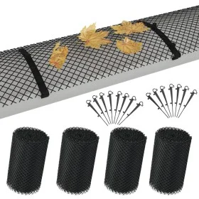 Gutter mesh with clips 4 units HDPE 1.08 ㎡ by vidaXL, Gutter accessories - Ref: Foro24-143895, Price: 22,46 €, Discount: %