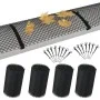 Gutter mesh with clips 4 units HDPE 1.08 ㎡ by vidaXL, Gutter accessories - Ref: Foro24-143895, Price: 22,46 €, Discount: %