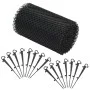 Gutter mesh with clips 4 units HDPE 1.08 ㎡ by vidaXL, Gutter accessories - Ref: Foro24-143895, Price: 22,46 €, Discount: %