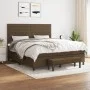 Boxspringbett mit dunkelbrauner Stoffmatratze 160x200 cm von , Betten und Lattenroste - Ref: Foro24-3136688, Preis: 572,37 €,...