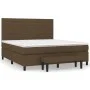 Boxspringbett mit dunkelbrauner Stoffmatratze 160x200 cm von , Betten und Lattenroste - Ref: Foro24-3136688, Preis: 572,37 €,...