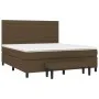 Boxspringbett mit dunkelbrauner Stoffmatratze 160x200 cm von , Betten und Lattenroste - Ref: Foro24-3136688, Preis: 572,37 €,...