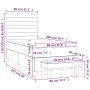 Box spring bed with dark blue velvet mattress 80x200 cm by , Beds and slatted bases - Ref: Foro24-3137873, Price: 317,00 €, D...