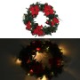 Corona de Navidad con luces LED PVC verde 60 cm en Luces de Navidad | Comprar online en Foro24