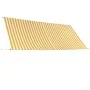 Einziehbare Markise 350x150 cm gelb und weiß von vidaXL, Markisen - Ref: Foro24-143756, Preis: 64,55 €, Rabatt: %