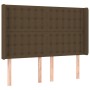 Box spring bed mattress LED lights dark brown fabric 140x200cm by , Beds and slatted bases - Ref: Foro24-3139200, Price: 521,...