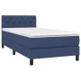 Box spring bed with blue fabric mattress 80x200 cm by , Beds and slatted bases - Ref: Foro24-3140255, Price: 290,78 €, Discou...