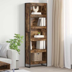 Estantería para libros 2 pcs Roble Humo 80 x 30 x 155 cm en Librerías y estanterías | Comprar online en Foro24