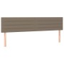 Cama box spring con colchón tela gris taupe 200x200 cm de , Camas y somieres - Ref: Foro24-3140725, Precio: 632,91 €, Descuen...