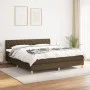 Box spring bed with dark brown fabric mattress 160x200 cm by , Beds and slatted bases - Ref: Foro24-3140868, Price: 488,99 €,...