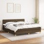 Boxspringbett mit dunkelbrauner Stoffmatratze 160x200 cm von , Betten und Lattenroste - Ref: Foro24-3140868, Preis: 501,18 €,...