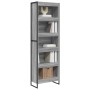 Estantería para libros 2 pcs Gris Sonoma 80 x 30 x 155 cm en Librerías y estanterías | Comprar online en Foro24