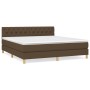 Boxspringbett mit dunkelbrauner Stoffmatratze 160x200 cm von , Betten und Lattenroste - Ref: Foro24-3140868, Preis: 501,18 €,...