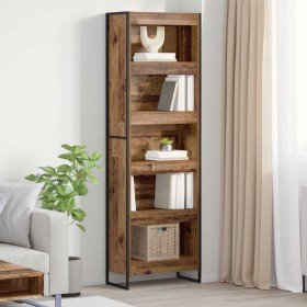 Estantería para libros 2 pcs Madera Vieja 80 x 30 x 155 cm en Librerías y estanterías | Comprar online en Foro24