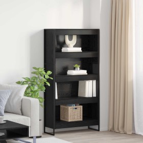 Estantería para libros 2 pcs Roble Negro 80 x 30 x 155 cm en Librerías y estanterías | Comprar online en Foro24