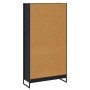 Estantería para libros 2 pcs Roble Negro 80 x 30 x 155 cm