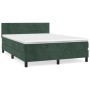 Boxspringbett mit dunkelgrüner Samtmatratze 140x200 cm von , Betten und Lattenroste - Ref: Foro24-3141368, Preis: 456,22 €, R...