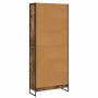 Estantería para libros 2 pcs Roble Humo 80 x 30 x 155 cm