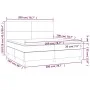Box spring bed with cappuccino synthetic leather mattress 200x200cm by , Beds and slatted bases - Ref: Foro24-3142748, Price:...