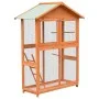Solid pine and fir wood bird cage 125.5x59.5x164 cm by vidaXL, Feet and bird cages - Ref: Foro24-170638, Price: 189,23 €, Dis...