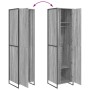 Armario 2 pcs Gris Sonoma 50 x 50 x 200 cm Madera contrachapada en Armarios roperos | Comprar online en Foro24