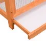 Jaula para pájaros madera maciza pino y abeto 125,5x59,5x164 cm de vidaXL, Pies y jaulas para pájaros - Ref: Foro24-170638, P...