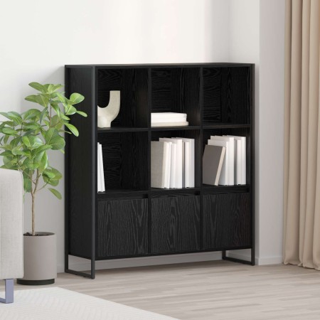 Estantería para libros 2 pcs Roble Negro 99,5 x 30 x 108,5 cm en Librerías y estanterías | Comprar online en Foro24
