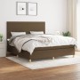 Box spring bed with dark brown fabric mattress 180x200 cm by , Beds and slatted bases - Ref: Foro24-3142196, Price: 599,69 €,...