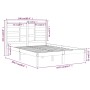 Estructura de cama sin colchón madera maciza blanco 160x200 cm