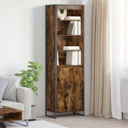 Gabinetes Altos 2 pcs Roble Humo 60 x 36 x 300 cm en Aparadores | Comprar online en Foro24