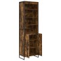 Gabinetes Altos 2 pcs Roble Humo 60 x 36 x 300 cm en Aparadores | Comprar online en Foro24