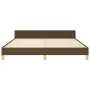 Bettgestell mit Kopfteil aus braunem Stoff 160x200 cm von , Betten und Lattenroste - Ref: Foro24-3125311, Preis: 265,18 €, Ra...