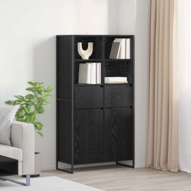 Vitrina con cajón 2 pcs Roble Negro 81 x 36 x 150.5 cm en Aparadores | Comprar online en Foro24