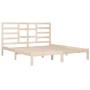 Estructura de cama sin colchón madera maciza 200x200 cm