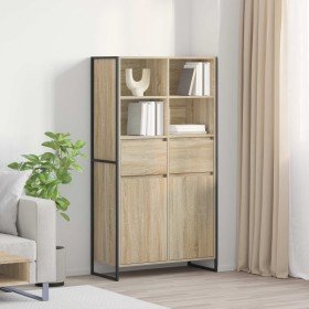 Vitrina 2 pcs Sonoma 81 x 36 x 150.5 cm Madera contrachapada