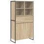 Vitrina 2 pcs Sonoma 81 x 36 x 150.5 cm Madera contrachapada