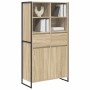 Vitrina 2 pcs Sonoma 81 x 36 x 150.5 cm Madera contrachapada