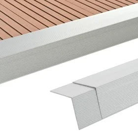 Aluminum porch angle trim 5 units 170 cm silver by vidaXL, Floors and carpets - Ref: Foro24-45017, Price: 71,34 €, Discount: %