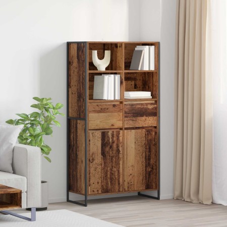 Vitrina con cajón 2 pcs Madera Vieja 81 x 36 x 150.5 cm en Aparadores | Comprar online en Foro24