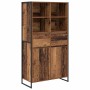 Vitrina con cajón 2 pcs Madera Vieja 81 x 36 x 150.5 cm en Aparadores | Comprar online en Foro24