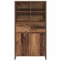 Vitrina con cajón 2 pcs Madera Vieja 81 x 36 x 150.5 cm en Aparadores | Comprar online en Foro24