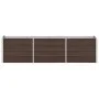 Arriate de jardín de acero galvanizado marrón 240x40x45 cm de , Maceteros y jardineras - Ref: Foro24-47046, Precio: 61,83 €, ...