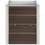 Arriate de jardín de acero galvanizado marrón 240x40x45 cm de , Maceteros y jardineras - Ref: Foro24-47046, Precio: 61,83 €, ...